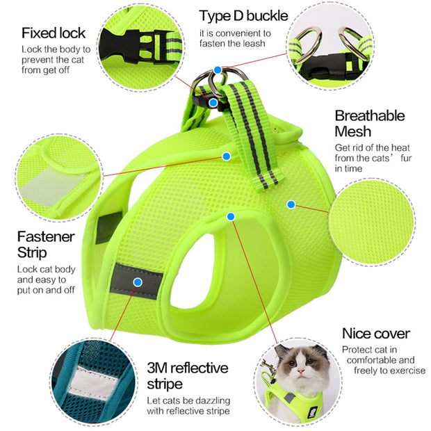 Reflective Vest Harness - Woofpawz
