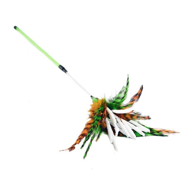 Colorful Feather Rod - Woofpawz