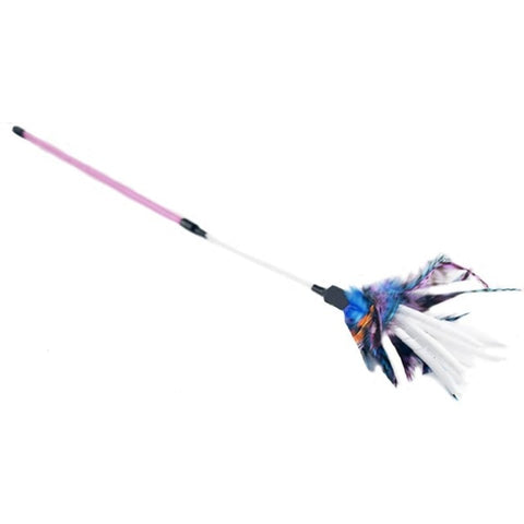 Colorful Feather Rod - Woofpawz